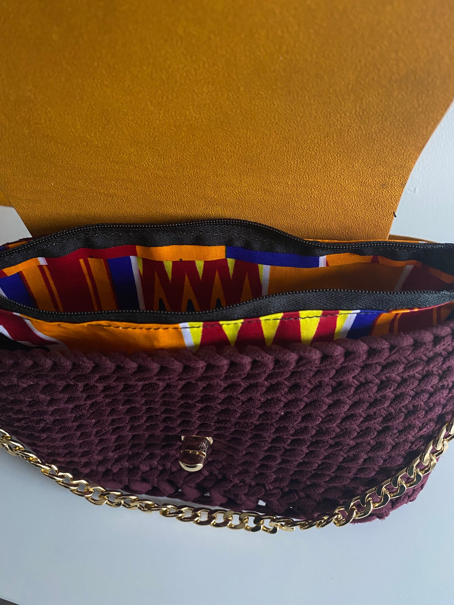 Maroon Clutch